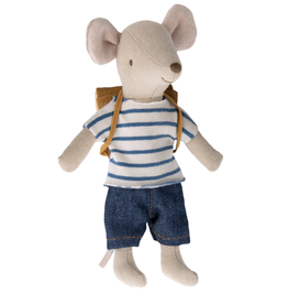 Maileg Tricycle Big Brother Mouse with Bag by Maileg