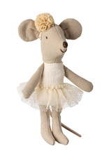 Maileg Ballerina Mouse Little Sister in Off White by Maileg