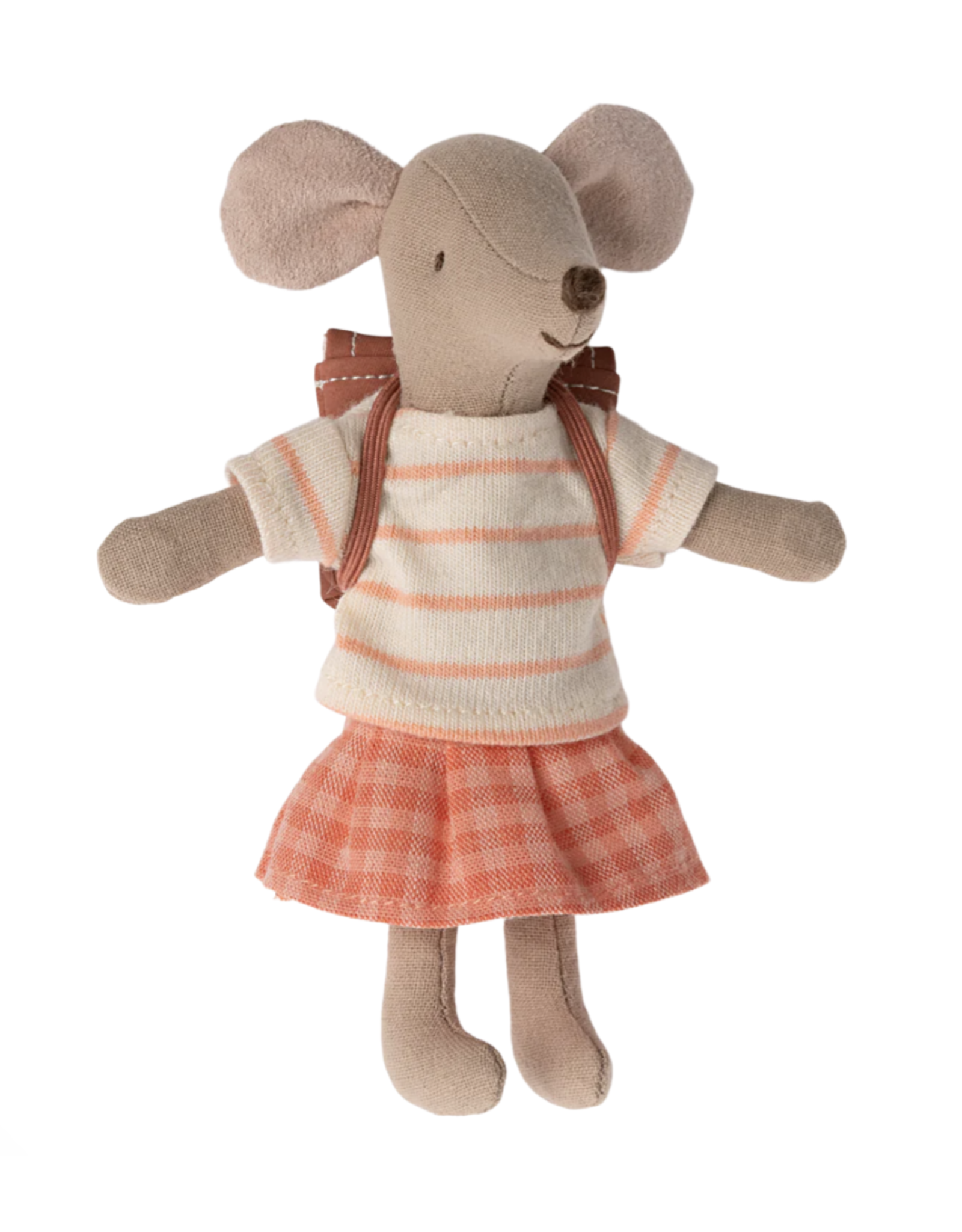 Maileg Tricycle Mouse Big Sister in Coral by Maileg