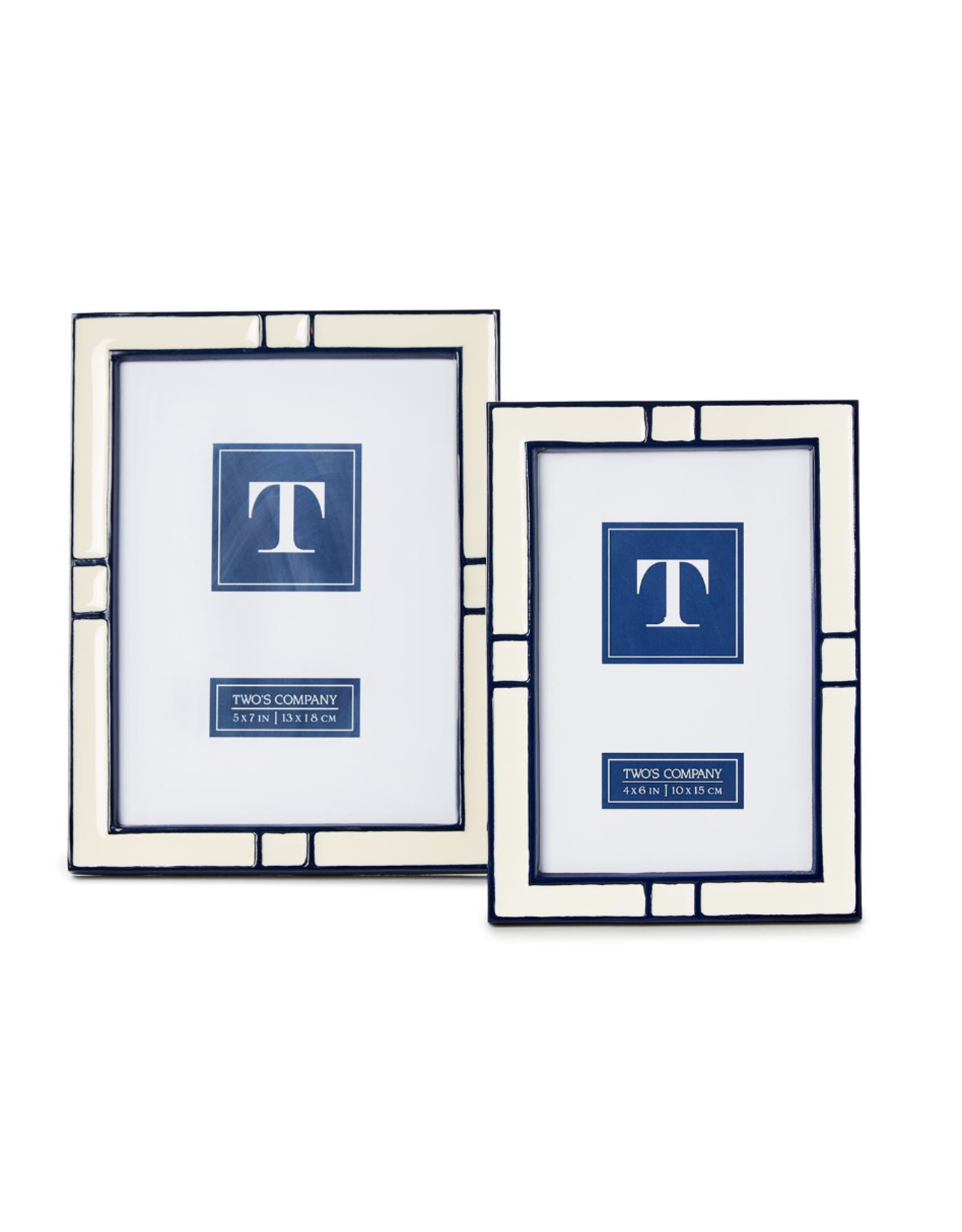 Decor Shop by Place & Gather Navy and Cream 4x6 Frame