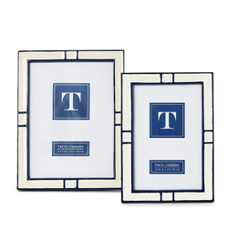 Decor Shop by Place & Gather Navy and Cream 4x6 Frame