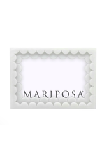 Mariposa Acrylic Double Scallop 4x6 Frame in White