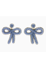 Beth Ladd Collection Bow Earring in Periwinkle Blue by Beth Ladd