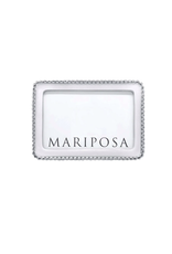 Mariposa Beaded White 4x6 Frame
