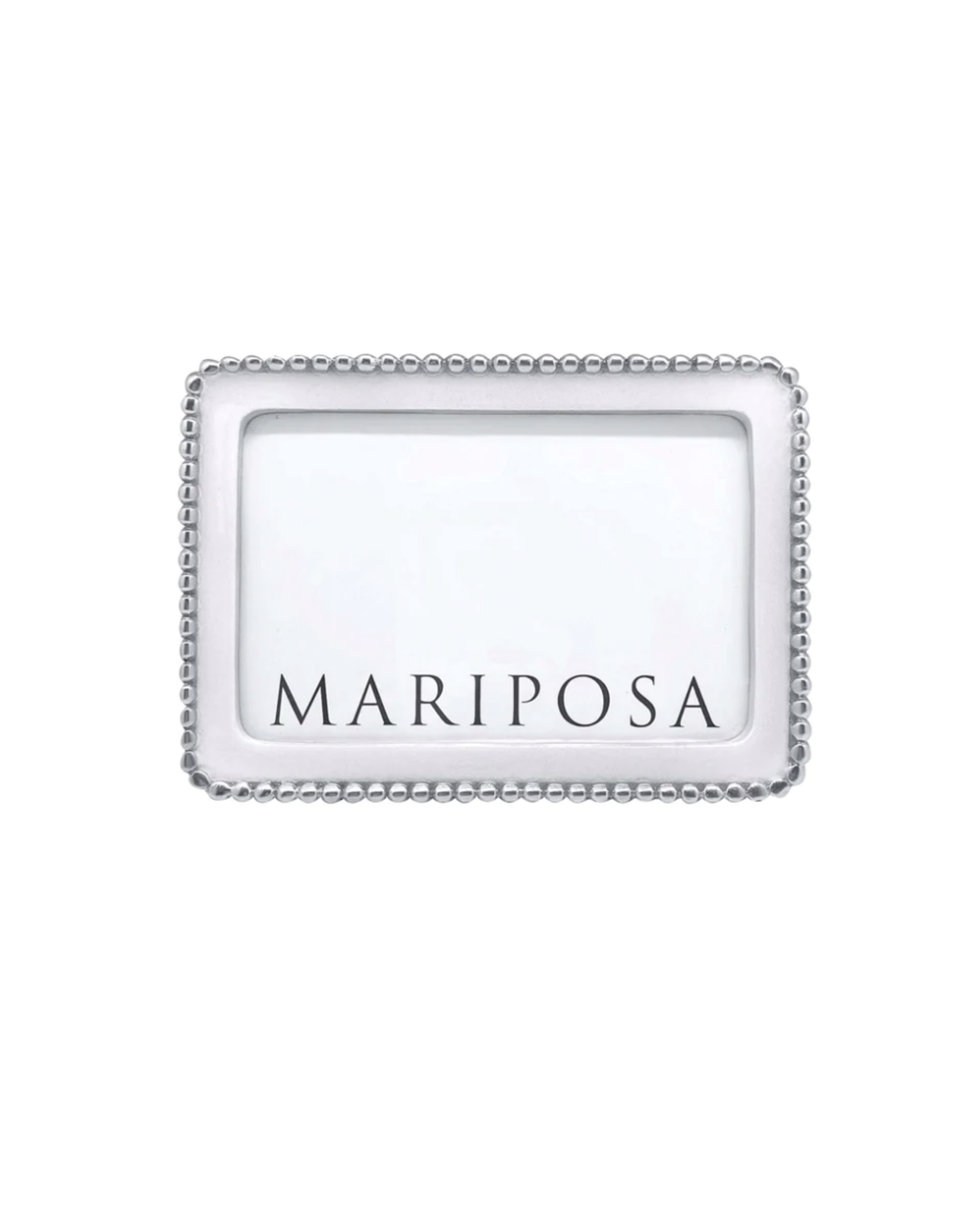 Mariposa Beaded White 4x6 Frame