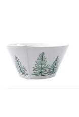 Vietri Lastra Holiday Trees Stacking Serving Bowl