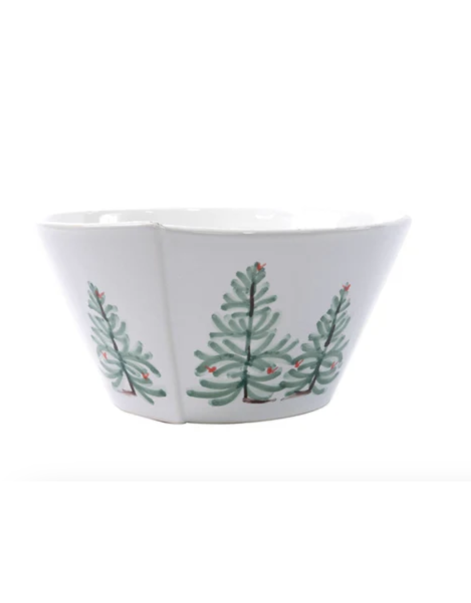 Vietri Lastra Holiday Trees Stacking Serving Bowl