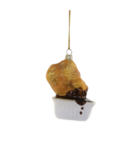 Chicken Nugget with BBQ Sauce Ornament