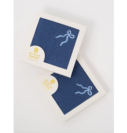 One and Only Paper Navy Bow Cocktail Napkins