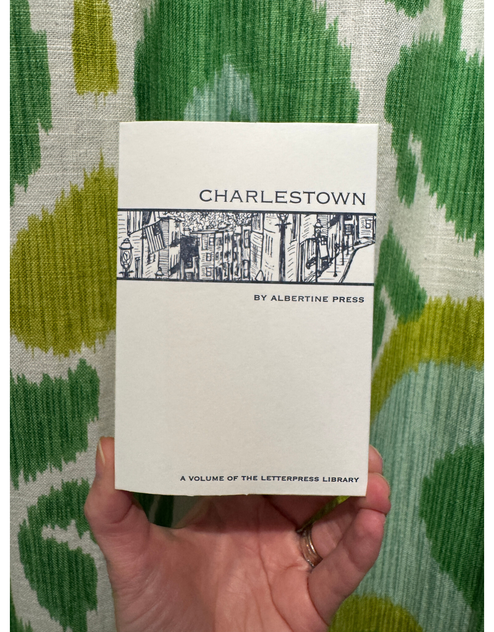 Albertine Press Charlestown Letterpress Library Notecard Set
