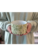 Jill Rosenwald Ice Cream Bowl in Green Micro Dot by Jill Rosenwald