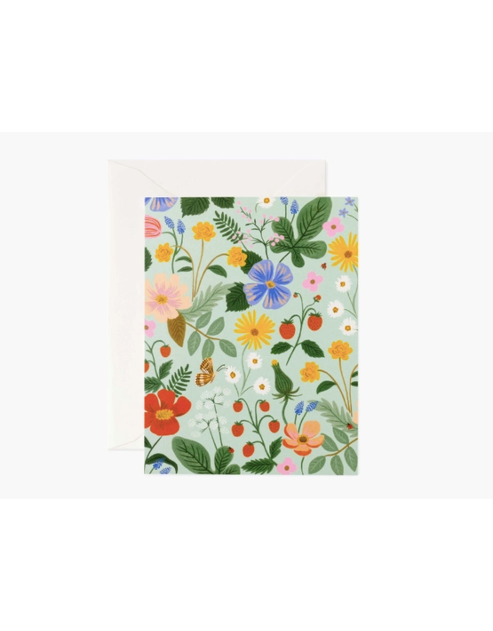 Rifle Paper Co. Strawberry Fields Mint Card