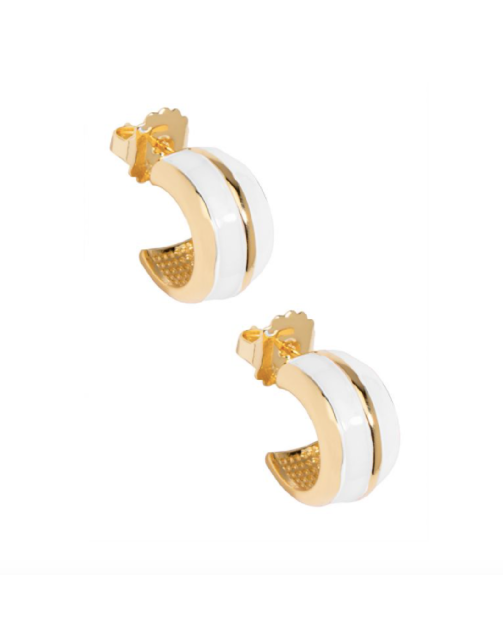 Accessories Shop by Place & Gather Enamel Huggie Hoop Earring in White