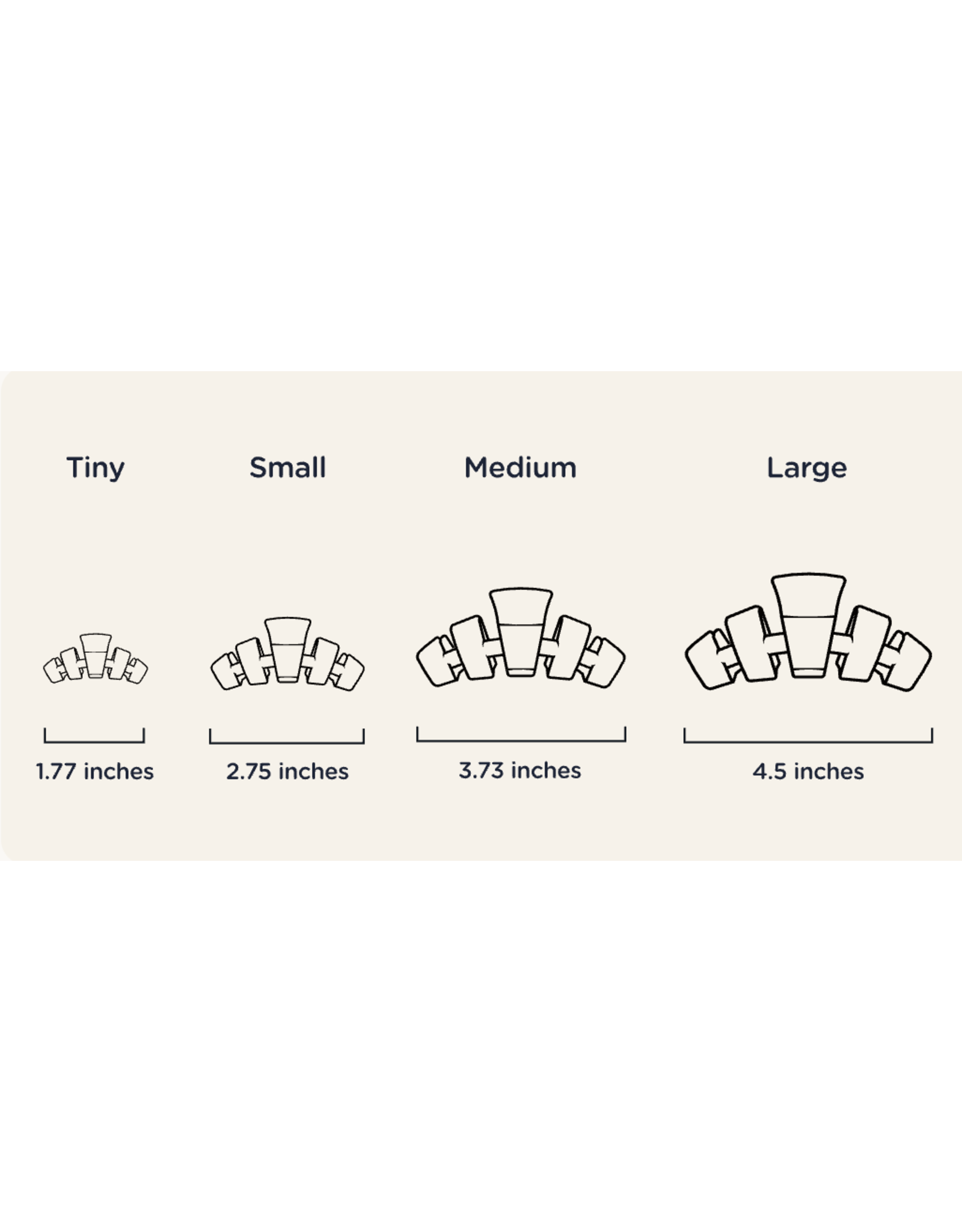 Teleties Coconut White Teleties Hair Clip