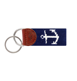 Smathers & Branson Anchor Navy Key Fob