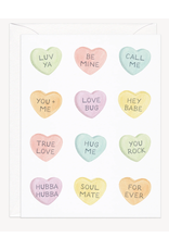 Amy Zhang Conversation Hearts Love Card