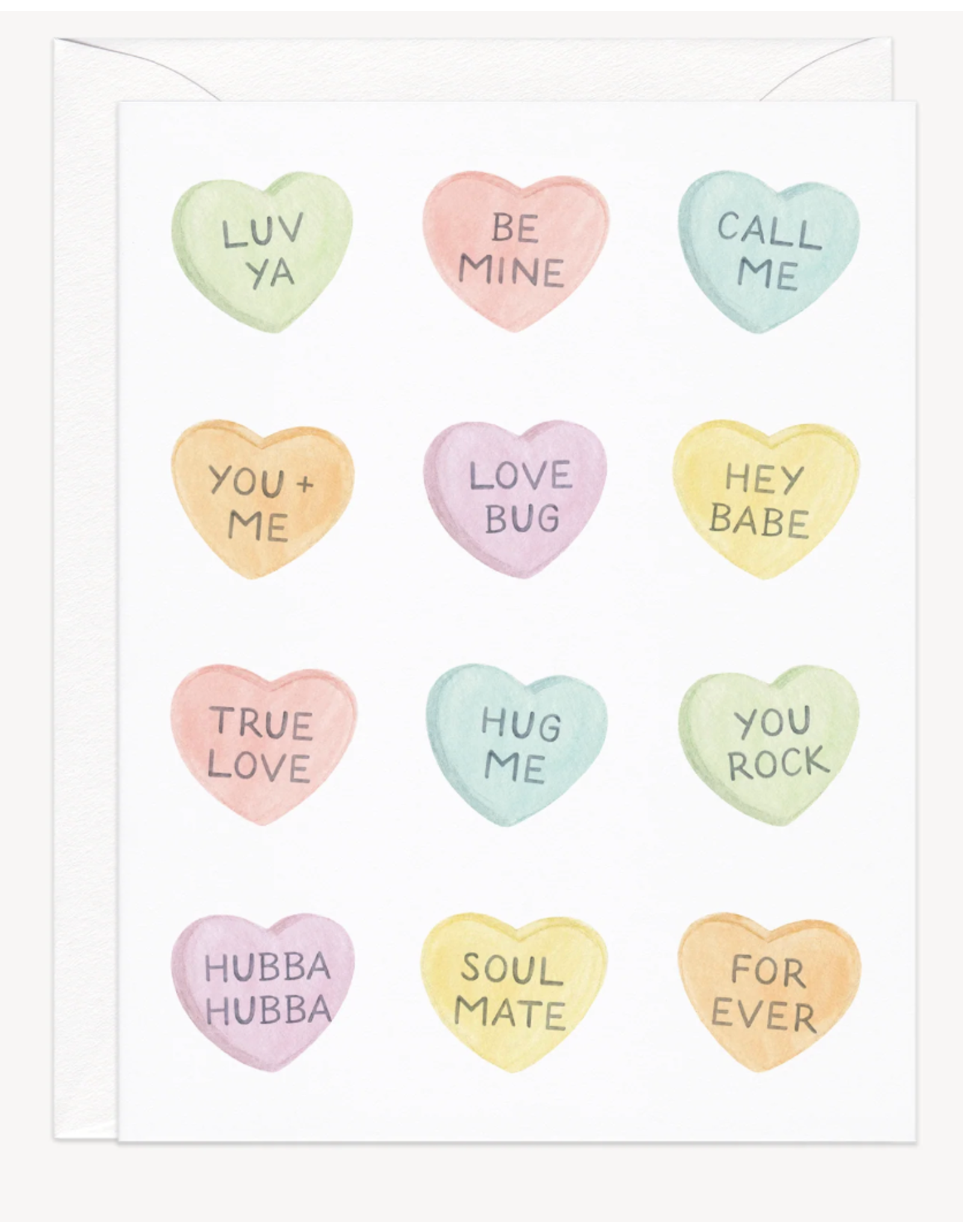 Amy Zhang Conversation Hearts Love Card