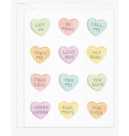Amy Zhang Conversation Hearts Love Card
