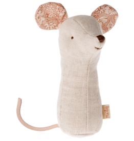 Maileg Mouse Lullaby Friend Rattle in Natural by Maileg
