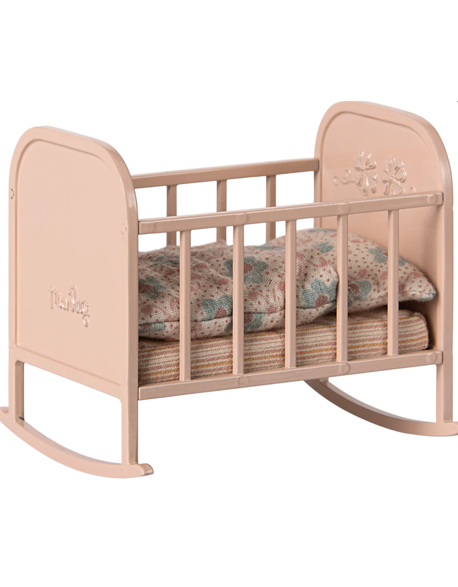 Maileg My Mouse Cradle in Light Rose by Maileg