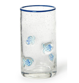 Decor Shop by Place & Gather Fish Highball Glass with Hand Painted Rim