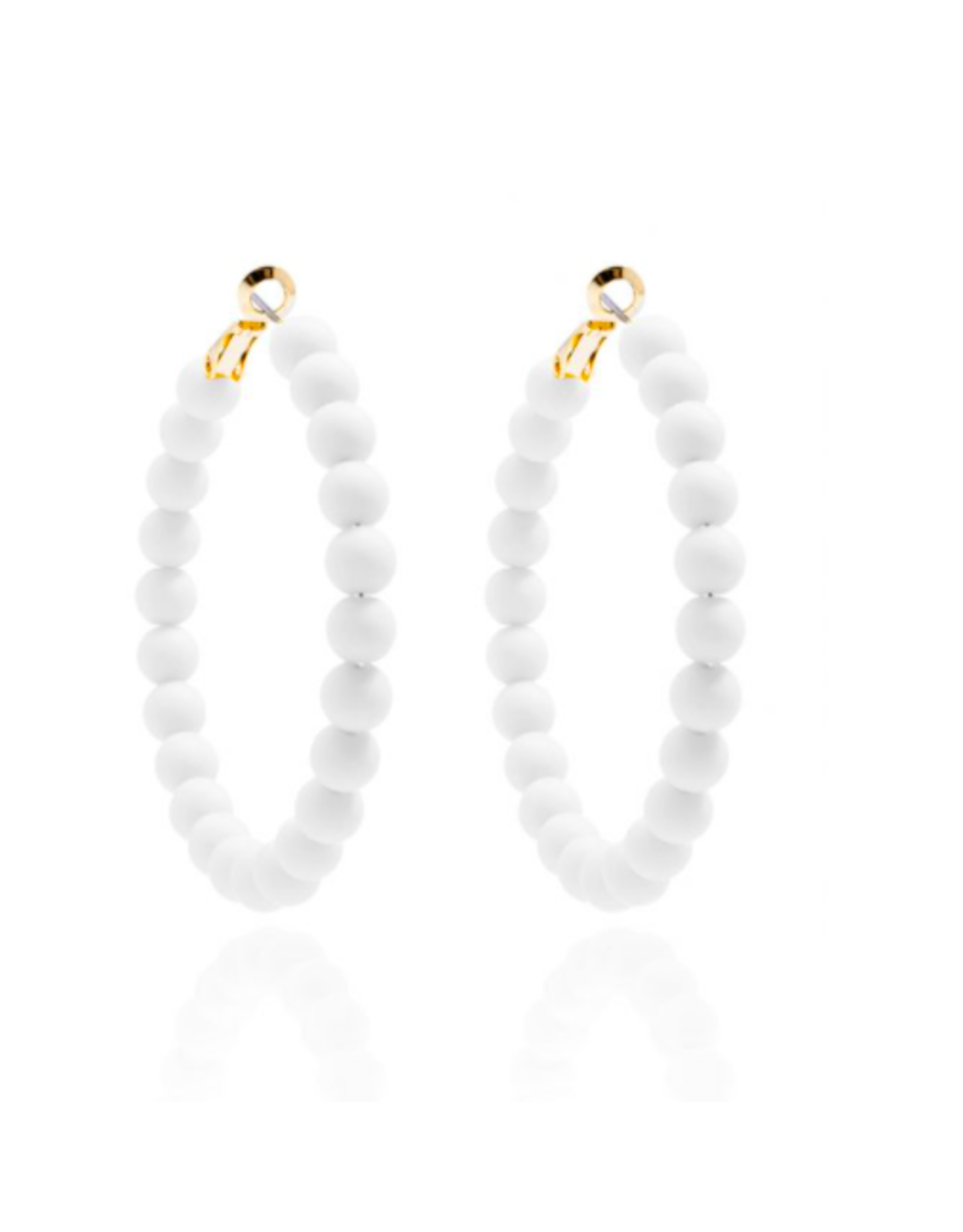 Accessories Shop by Place & Gather Matte Beaded Statement Hoop