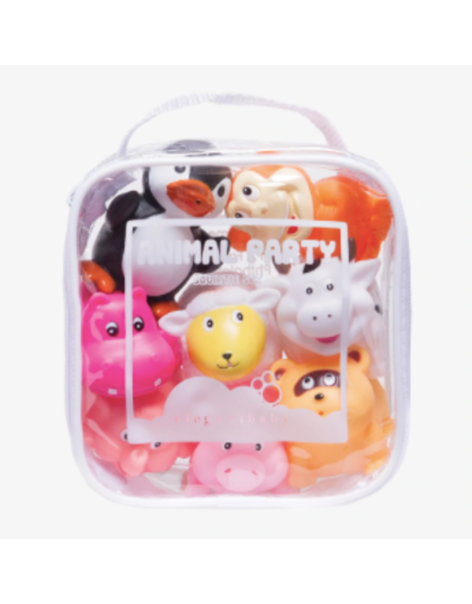 Elegant Baby Animal Party Bath Toy Set
