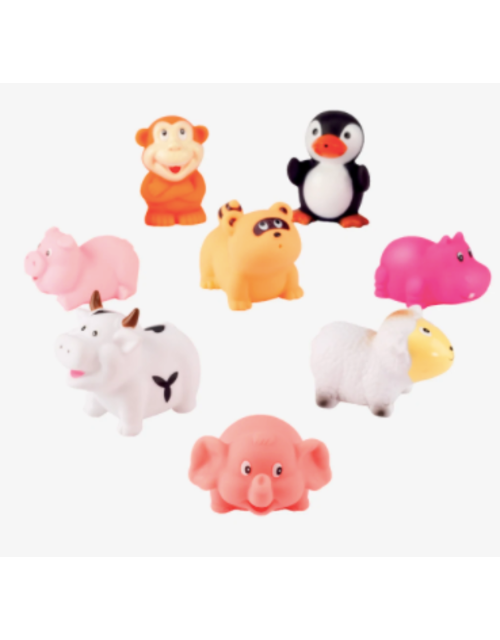 Elegant Baby Animal Party Bath Toy Set