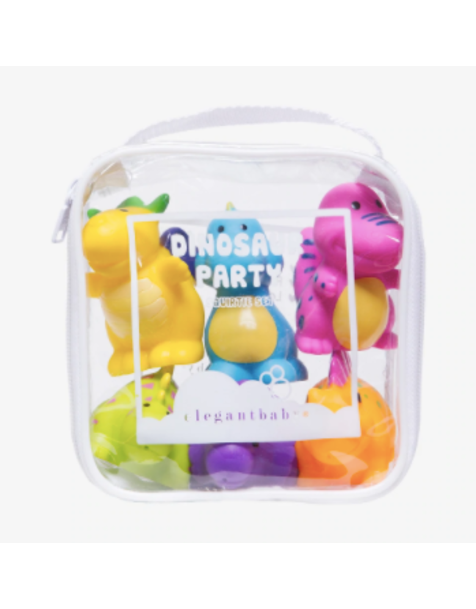 Elegant Baby Dinosaur Party Bath Toy Set