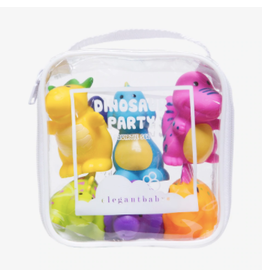 Elegant Baby Dinosaur Party Bath Toy Set