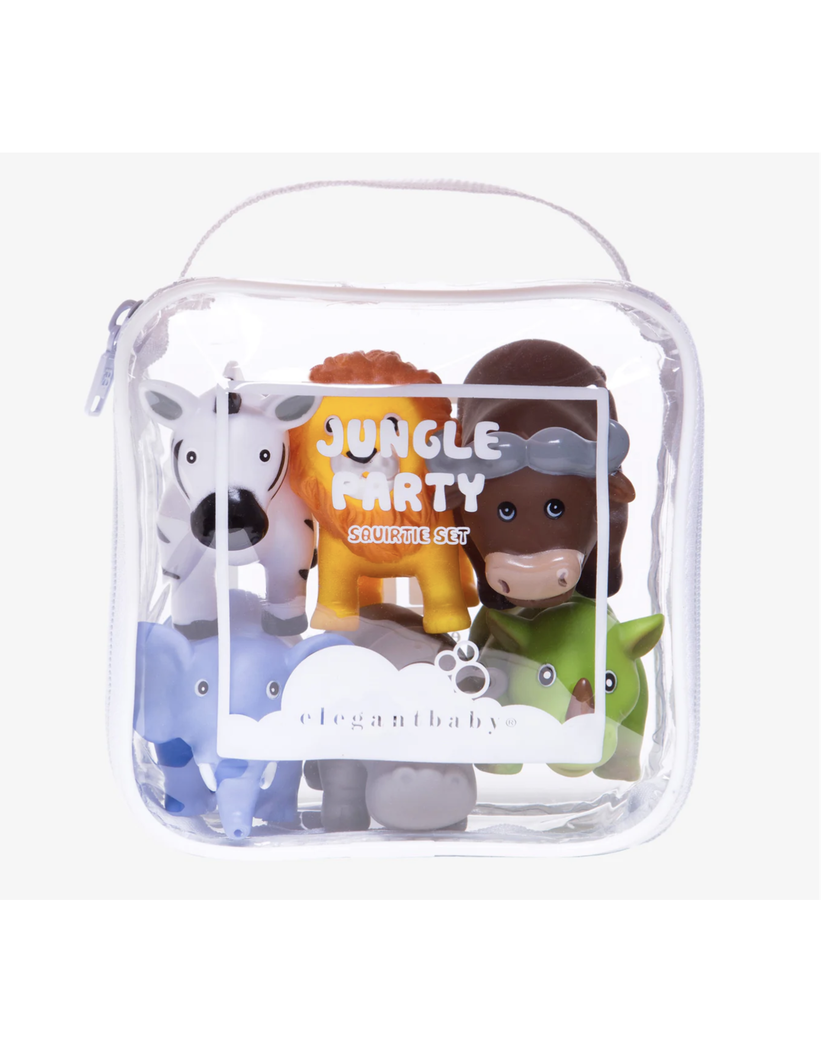 Elegant Baby Jungle Party Bath Toy Set