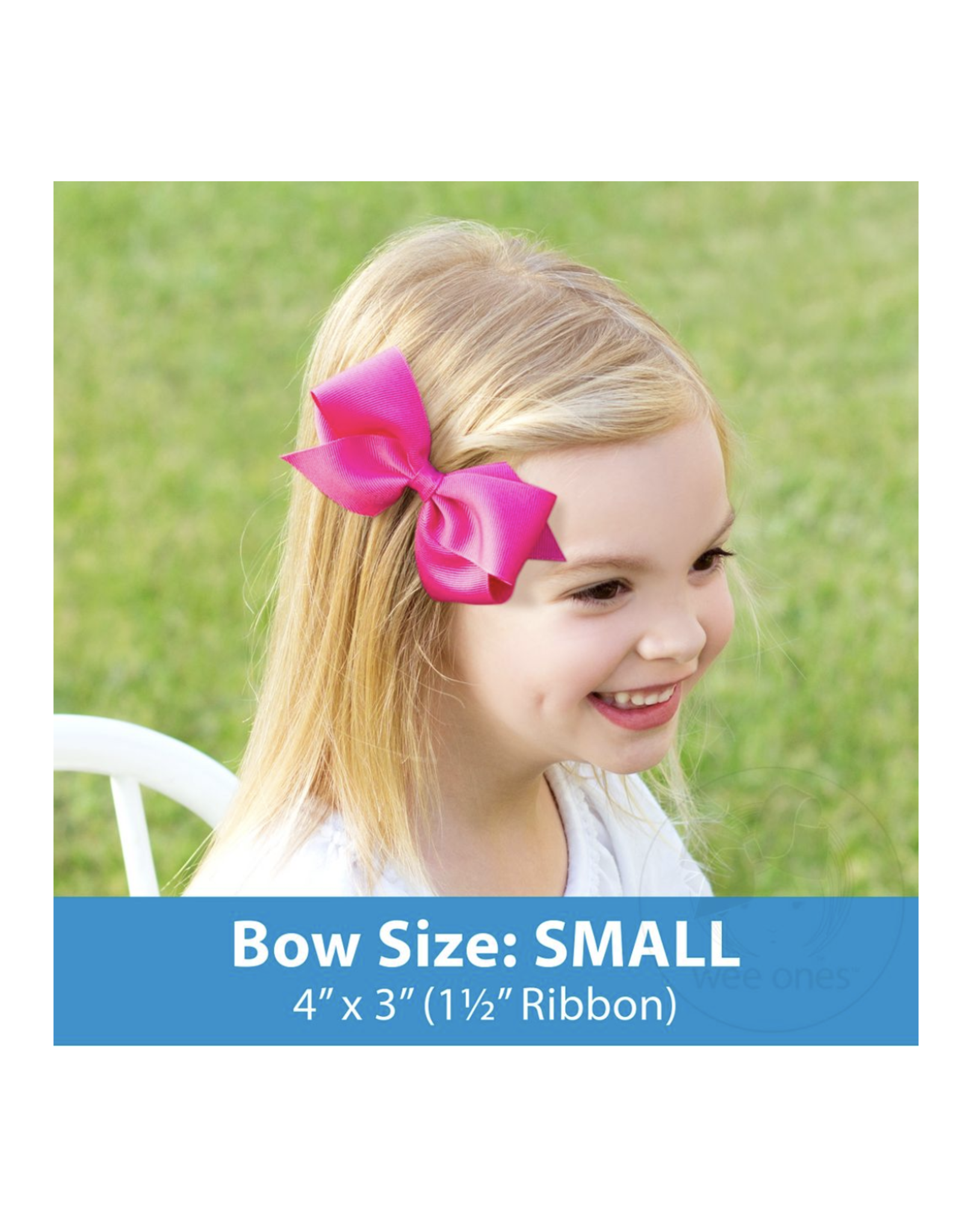 Wee Ones Wee Ones Bow in Millennium Blue