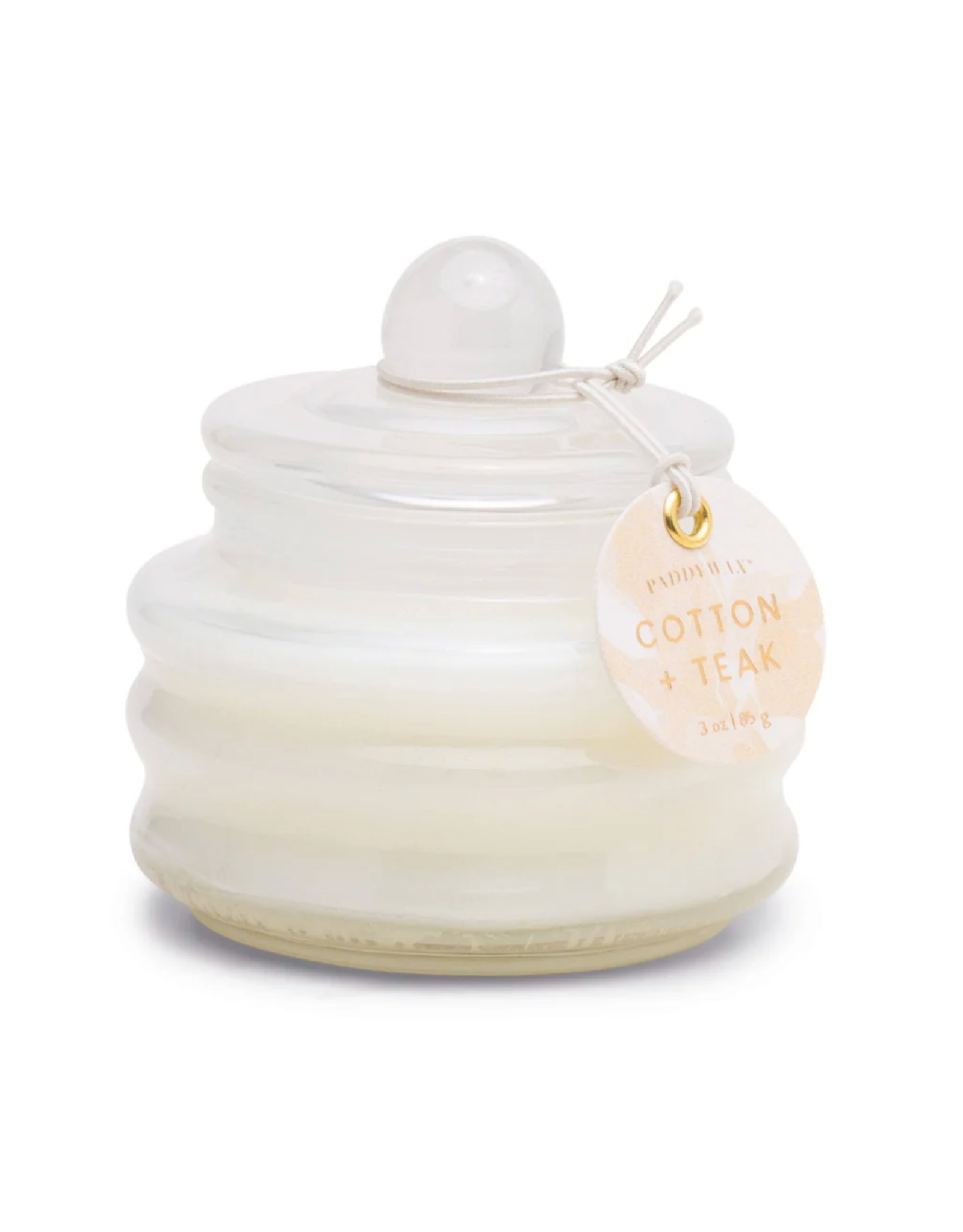 Paddywax White Beam Candle 3 oz