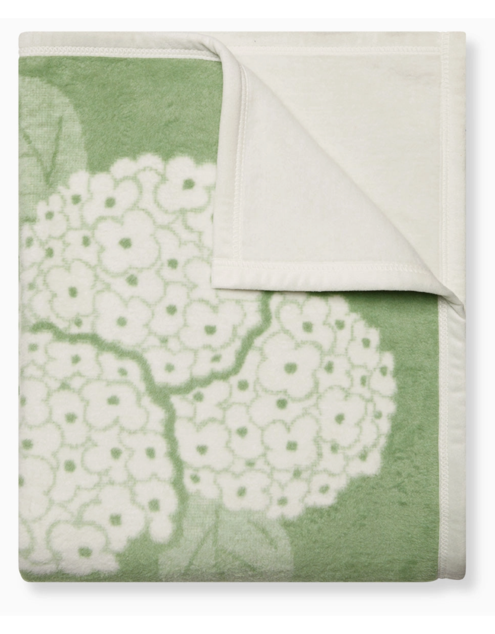 ChappyWrap Hydrangeas Sage Green Blanket by ChappyWrap