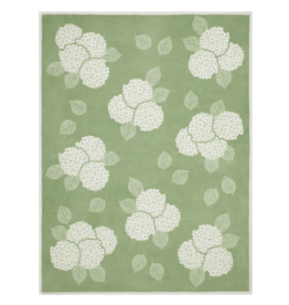 ChappyWrap Hydrangeas Sage Green Blanket by ChappyWrap
