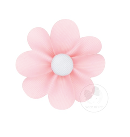Wee Ones Small Grosgrain Heart Petal Hair Clip in Light Pink