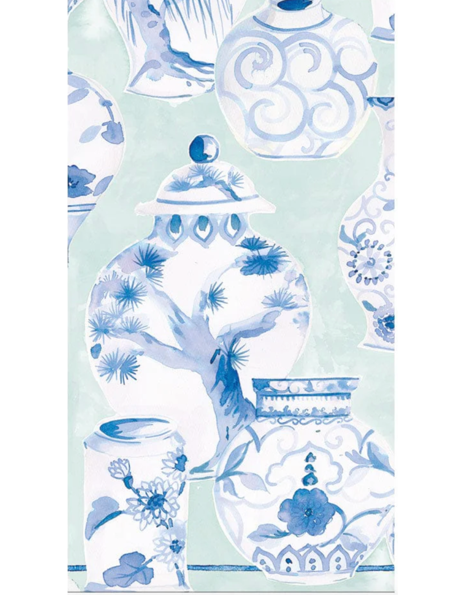 Caspari Glazed Porcelain Celadon Guest Towel