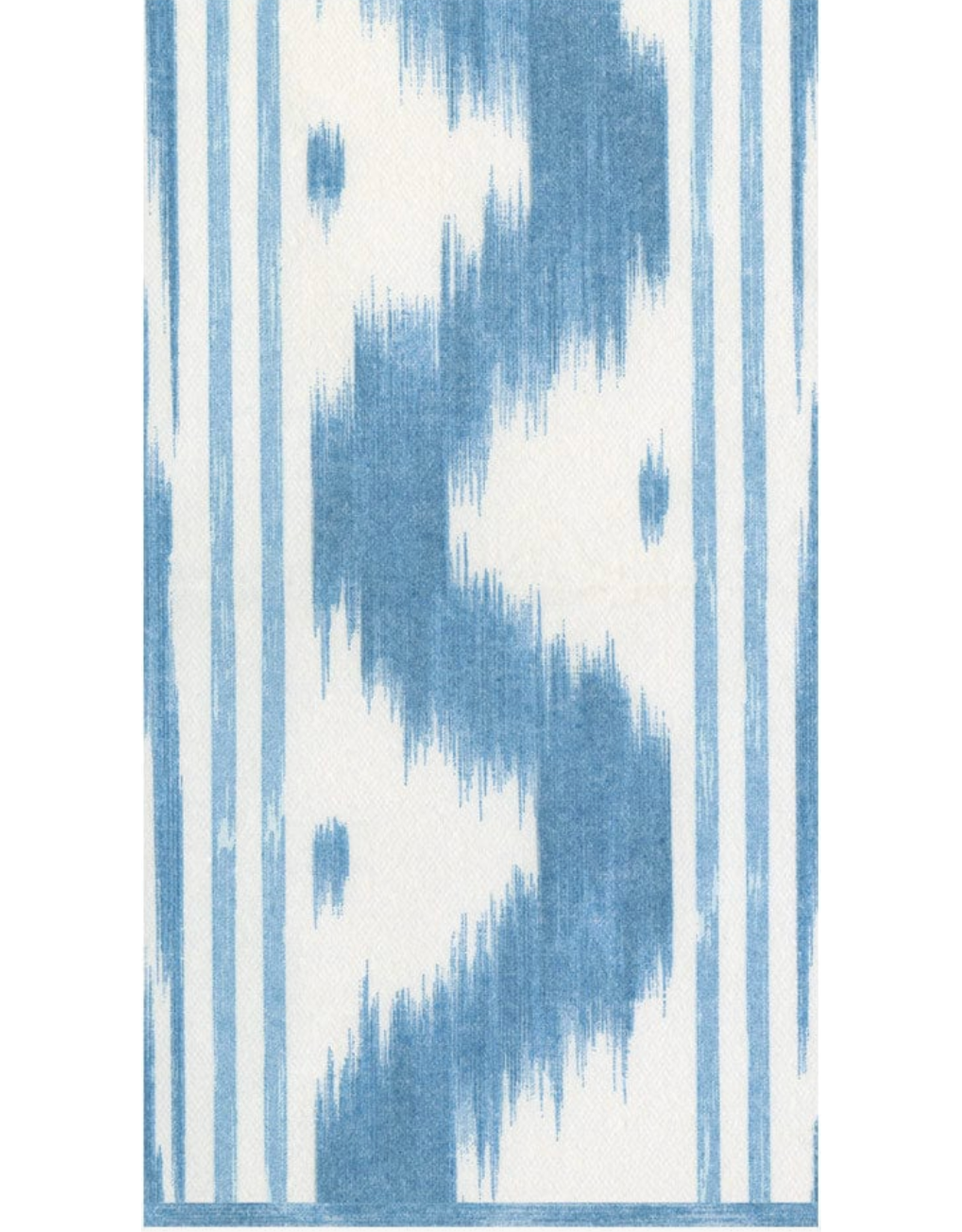 Caspari Toile de Nantes Blue Guest Towel