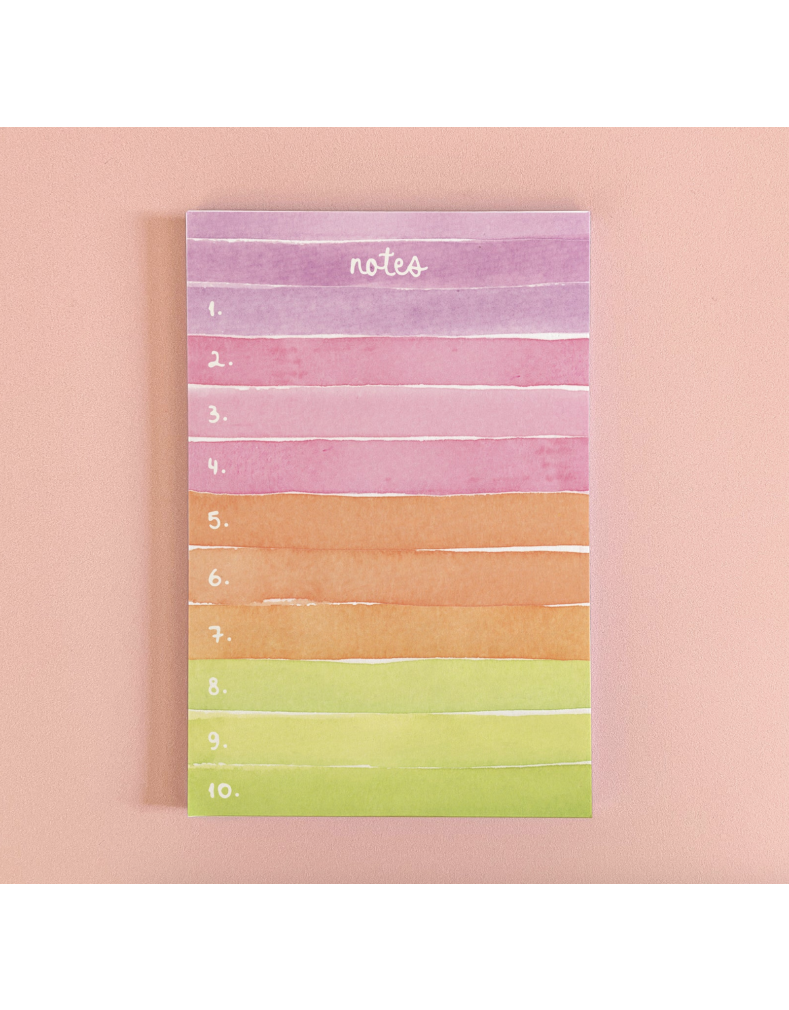 Gert & Co Colorful Watercolor Stripes Notepad