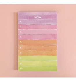 Gert & Co Colorful Watercolor Stripes Notepad