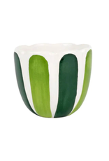 Vietri Garden Tulip Small Cachepot in Green