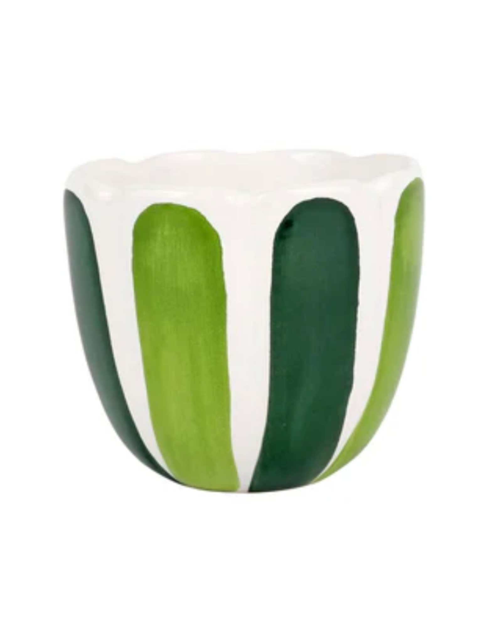 Vietri Garden Tulip Small Cachepot in Green