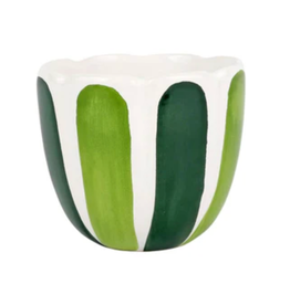 Vietri Garden Tulip Small Cachepot in Green