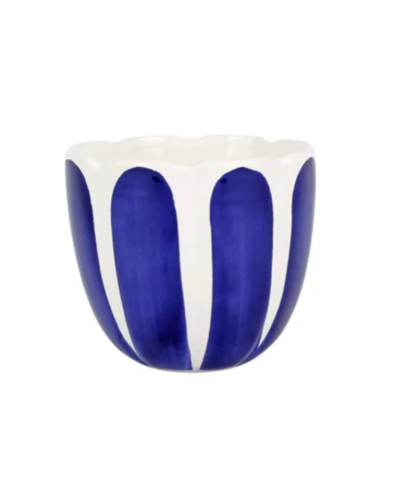 Vietri Garden Tulip Small Cachepot in Cobalt Blue