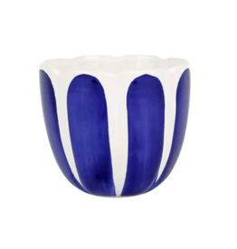 Vietri Garden Tulip Small Cachepot in Cobalt Blue