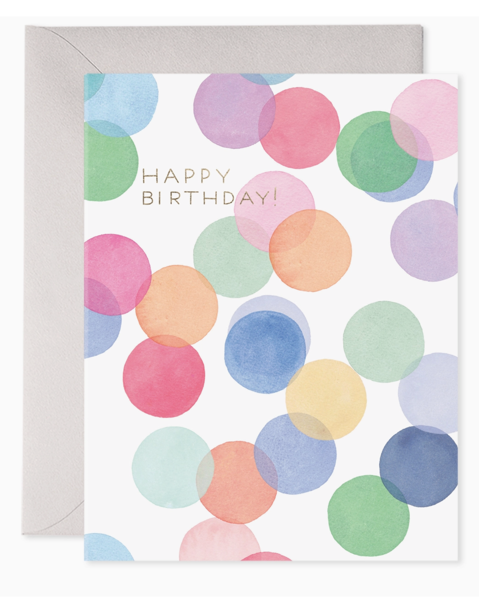 E. Frances Falling Confetti Birthday Card