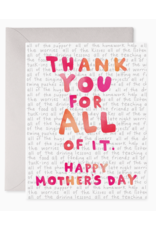 E. Frances For All of It Mother's Day Card