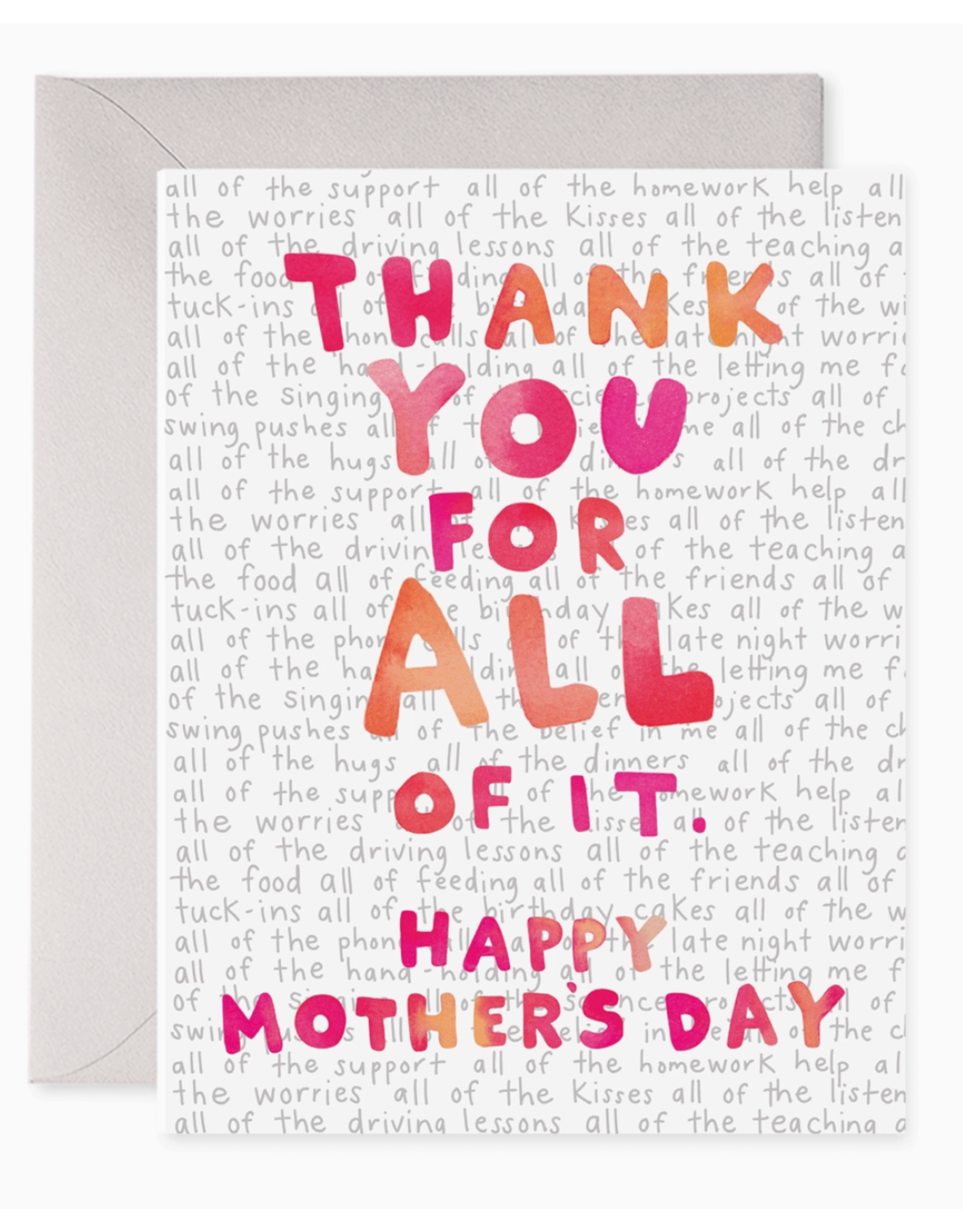E. Frances For All of It Mother's Day Card