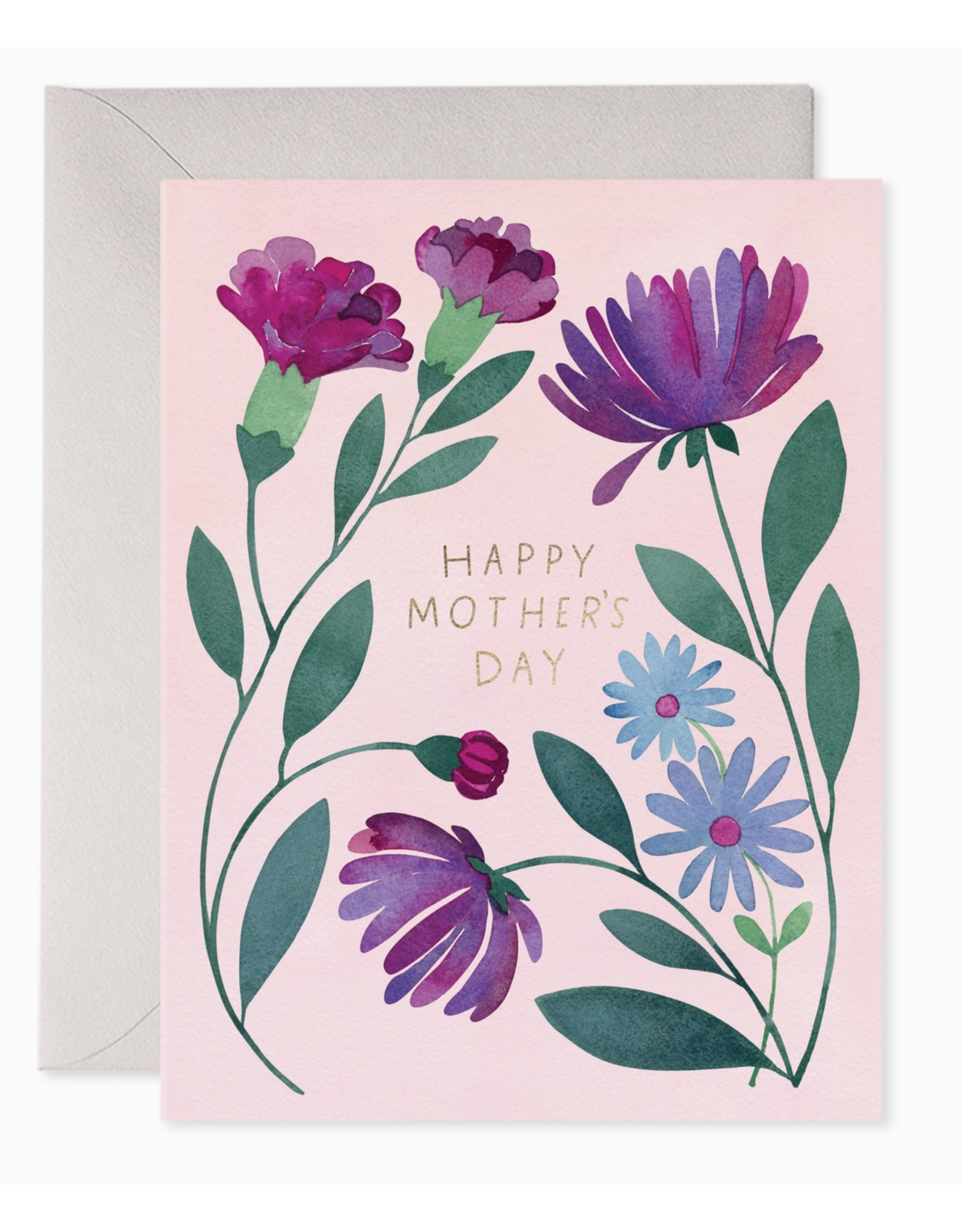 E. Frances Purple Floral Mother's Day Card