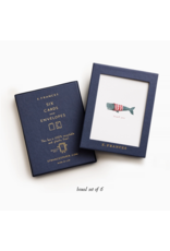 E. Frances Whale Thanks Boxed Notecards - Set of 6
